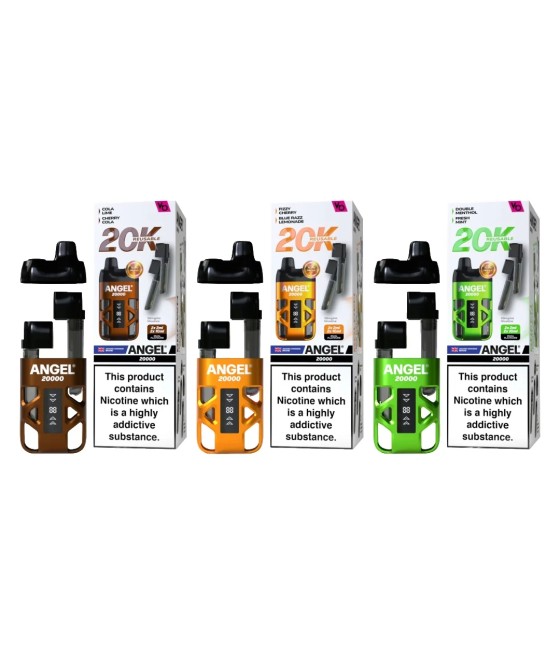 20mg Angel 20000 by Vapes Bars Duel Prefilled Pod Vape Kit 20000 Puffs
