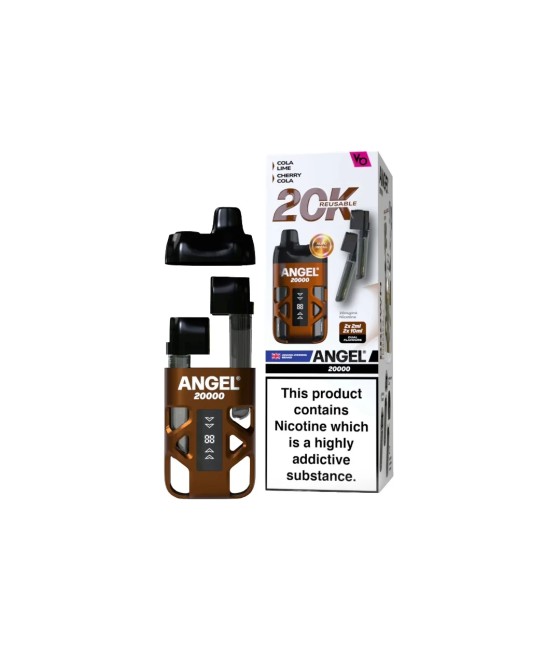 20mg Angel 20000 by Vapes Bars Duel Prefilled Pod Vape Kit 20000 Puffs