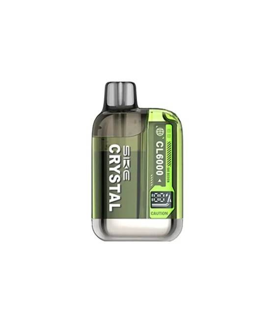 20mg SKE Crystal CL6000 Disposable Rechargeable Vape Kit 6000 Puffs