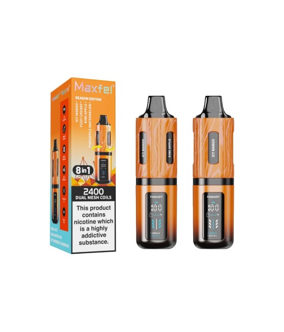 20mg Maxfel Legend Fanady 8 in 1 2400 Puffs Prefilled Pod Vape Kit