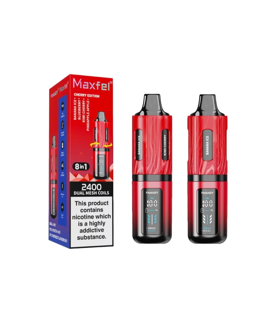 20mg Maxfel Legend Fanady 8 in 1 2400 Puffs Prefilled Pod Vape Kit
