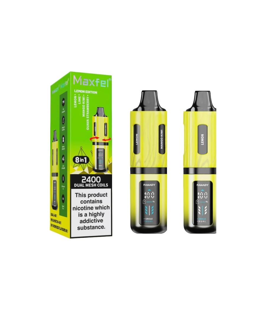 20mg Maxfel Legend Fanady 8 in 1 2400 Puffs Prefilled Pod Vape Kit