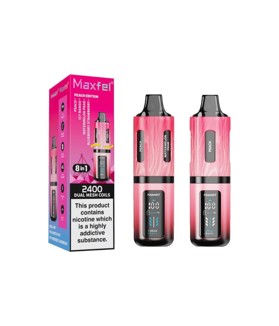 20mg Maxfel Legend Fanady 8 in 1 2400 Puffs Prefilled Pod Vape Kit