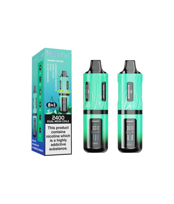 20mg Maxfel Legend Fanady 8 in 1 2400 Puffs Prefilled Pod Vape Kit