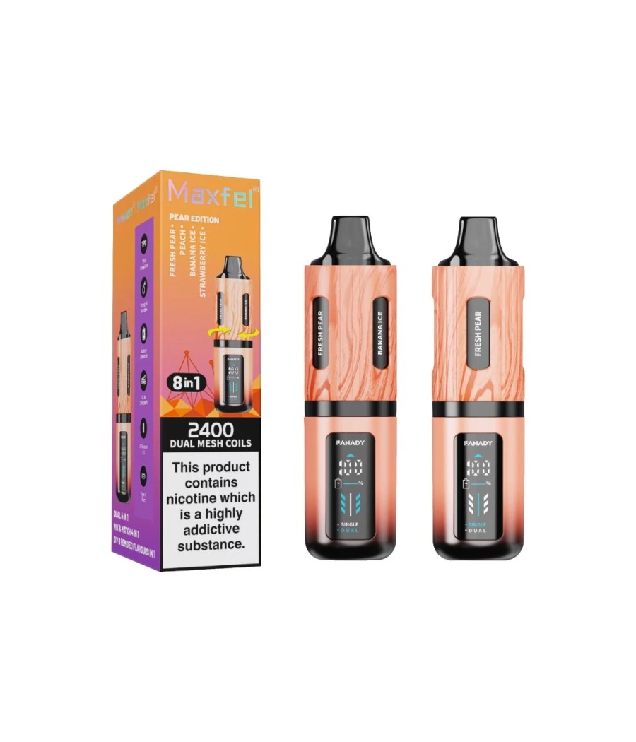 20mg Maxfel Legend Fanady 8 in 1 2400 Puffs Prefilled Pod Vape Kit