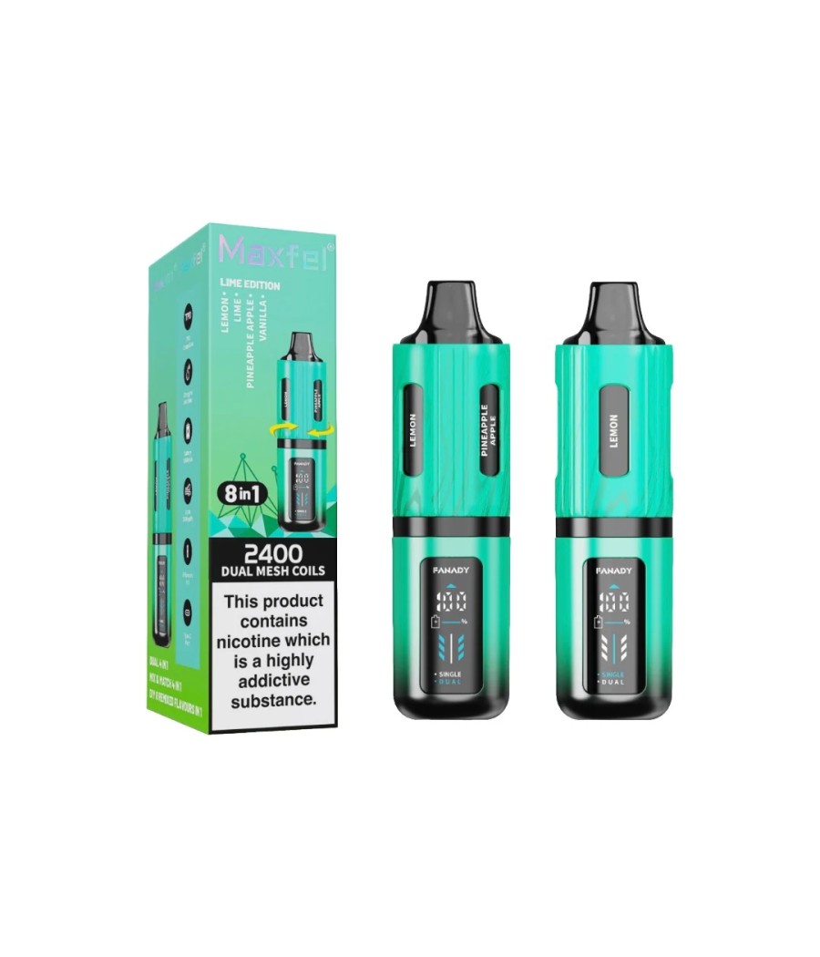 20mg Maxfel Legend Fanady 8 in 1 2400 Puffs Prefilled Pod Vape Kit