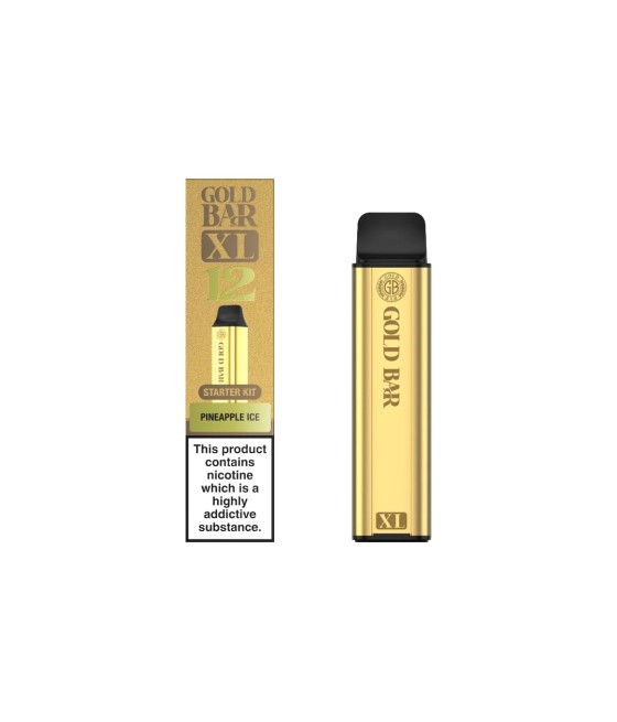 20mg Gold Bar XL Prefilled Pod Vape Kit 10000 Puffs