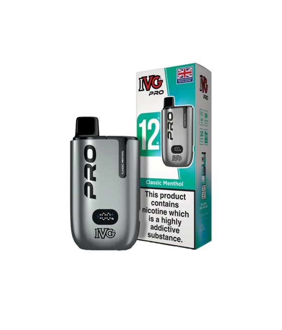 20mg I VG Pro 12 Prefilled Pod Vape Kit 10000 Puffs