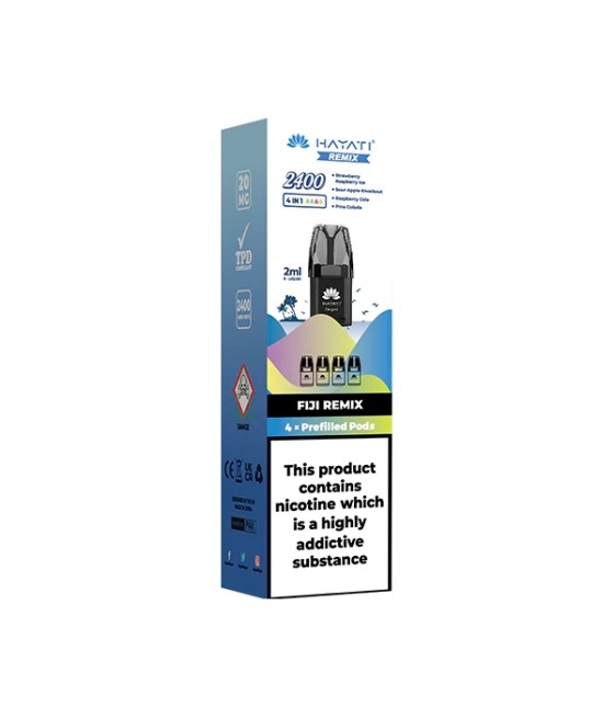 20mg Hayati Remix 2400 Replacement Pods 2400 Puffs