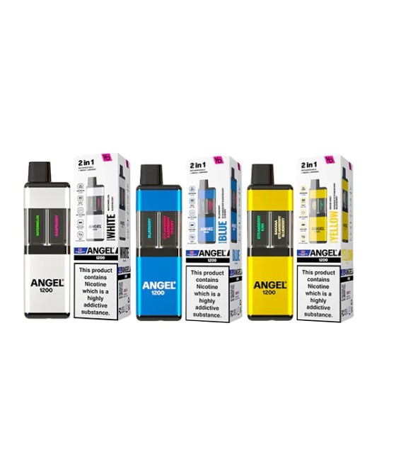 20mg Angel 1200 2in1 By Vapes Bar Dual Prefilled Pod Kit 1200 Puffs