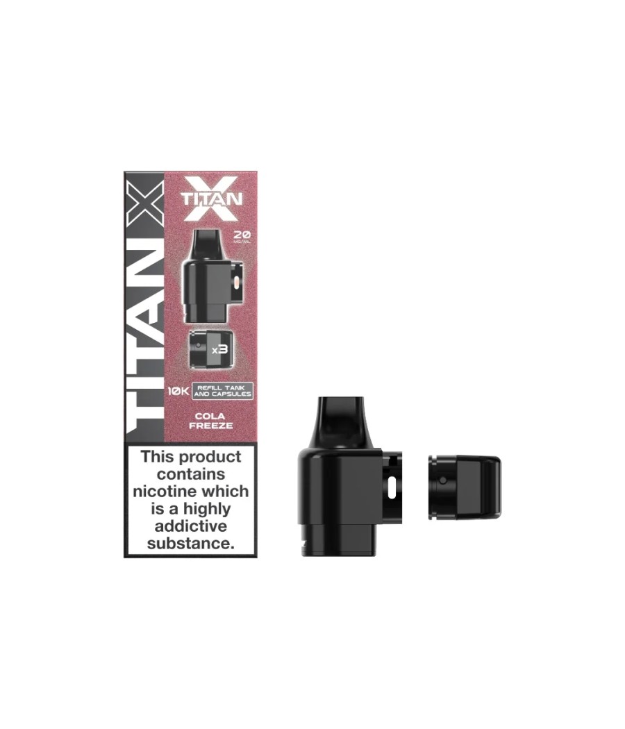 20mg Titan X 10k Puff Prefilled Pods