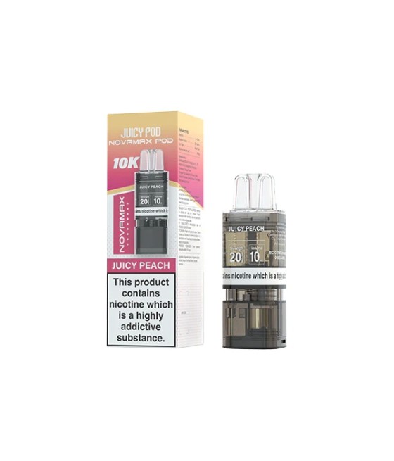 20mg Juicy Pod Novamax Prefilled Pods 10000 Puffs - 1 Pcs