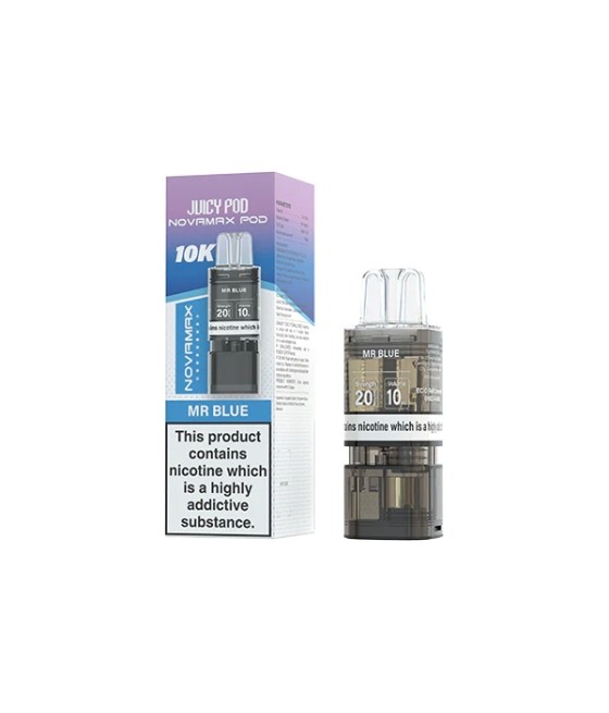 20mg Juicy Pod Novamax Prefilled Pods 10000 Puffs - 1 Pcs