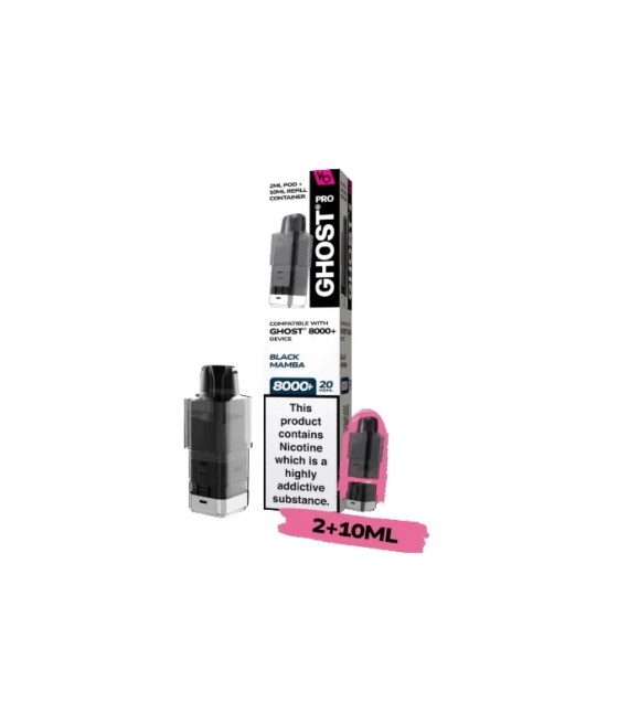 20mg Ghost Pro 8000+ By Vapes Bars Prefilled Pods