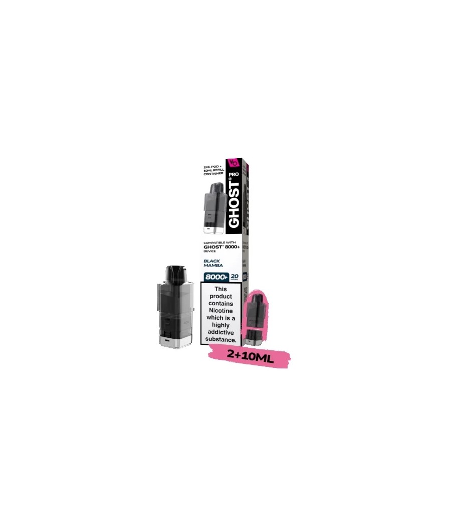20mg Ghost Pro 8000+ By Vapes Bars Prefilled Pods