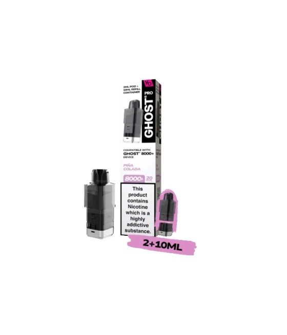 20mg Ghost Pro 8000+ By Vapes Bars Prefilled Pods