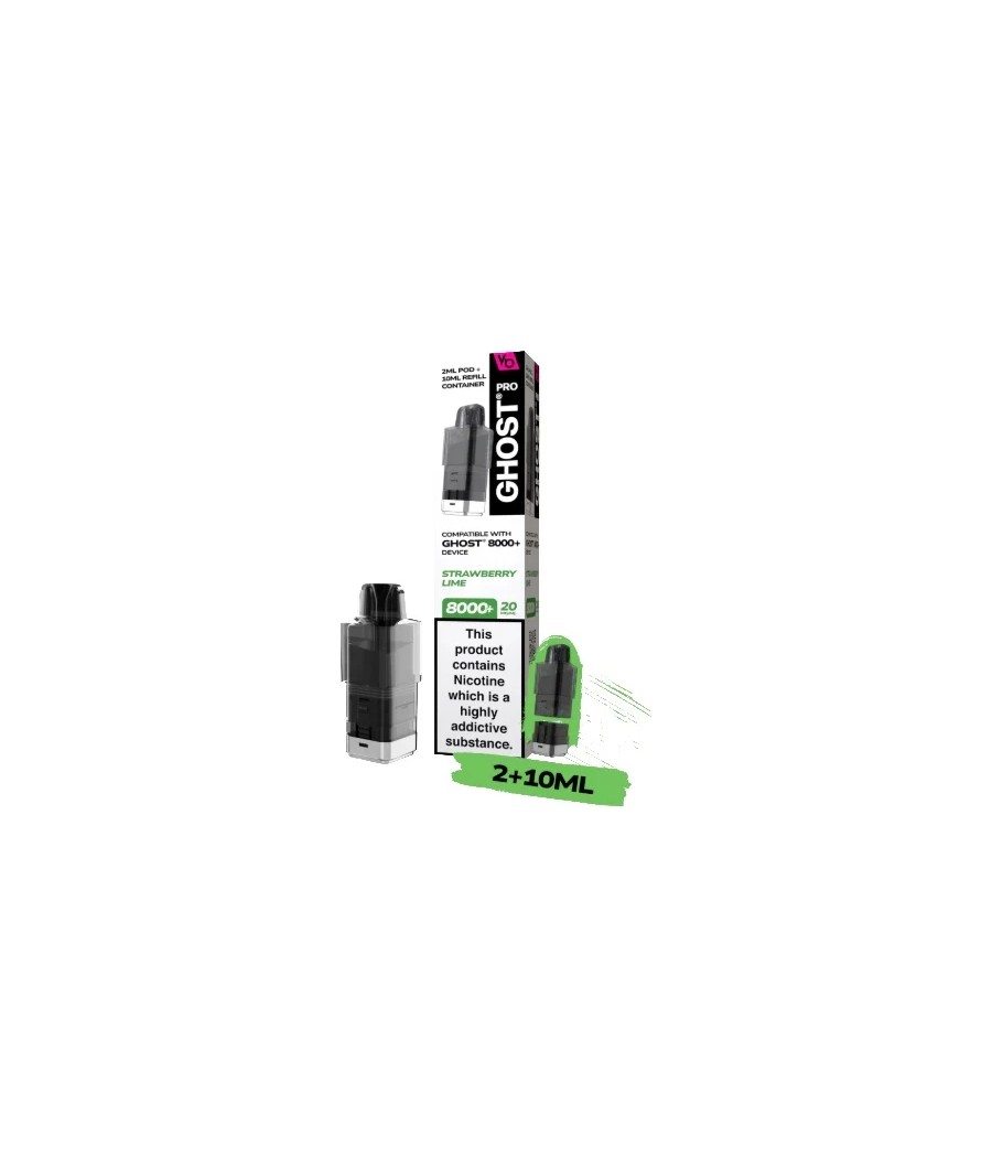 20mg Ghost Pro 8000+ By Vapes Bars Prefilled Pods