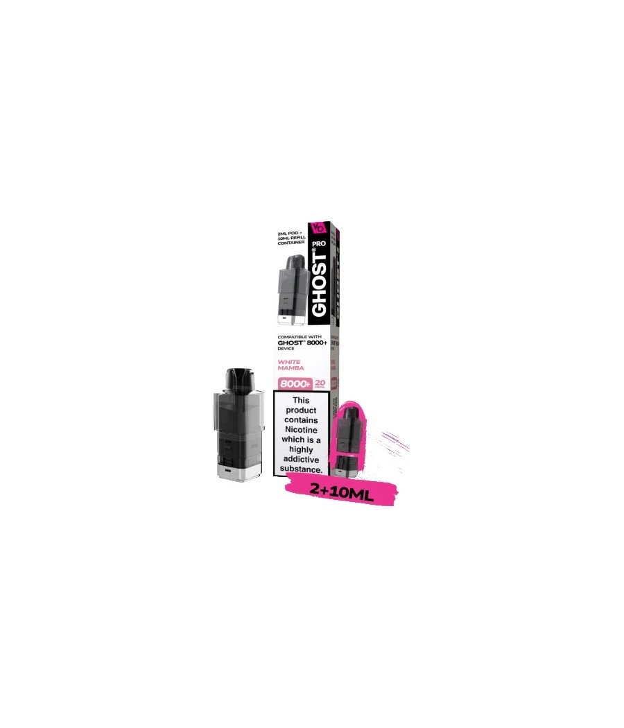 20mg Ghost Pro 8000+ By Vapes Bars Prefilled Pods