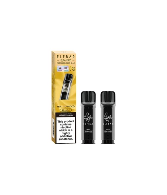 ELF Bar ELFA Pro 20mg Replacement Prefilled Pods 2ml 1200 Puffs - 2 Pcs