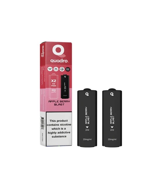 20mg Quadro 2.4k Replacement Pods - 2ml