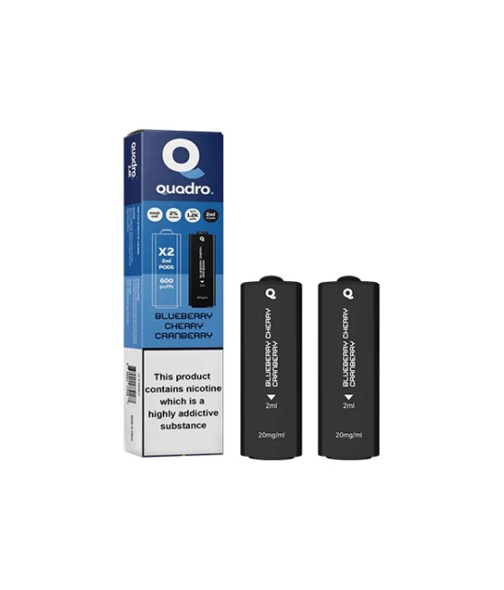 20mg Quadro 2.4k Replacement Pods - 2ml