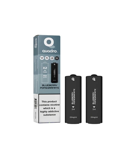 20mg Quadro 2.4k Replacement Pods - 2ml