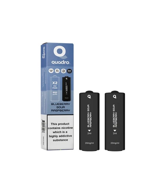 20mg Quadro 2.4k Replacement Pods - 2ml