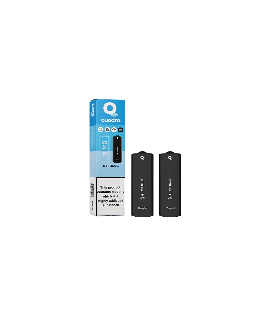 20mg Quadro 2.4k Replacement Pods - 2ml