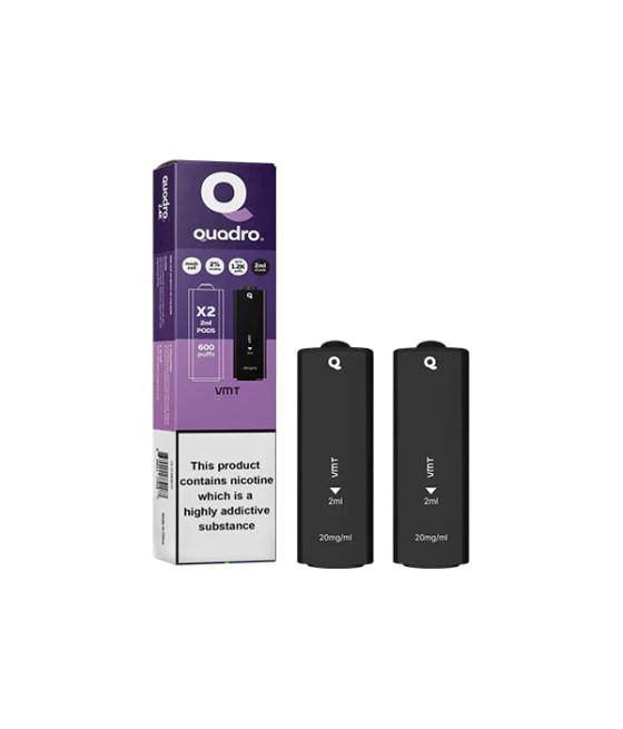 20mg Quadro 2.4k Replacement Pods - 2ml