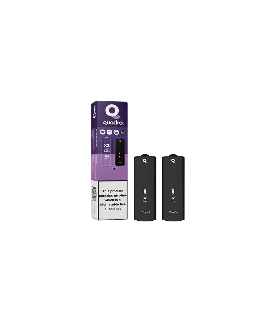 20mg Quadro 2.4k Replacement Pods - 2ml