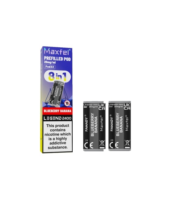 20mg Maxfel Legend Fanady Prefilled Pods 2400 Puffs