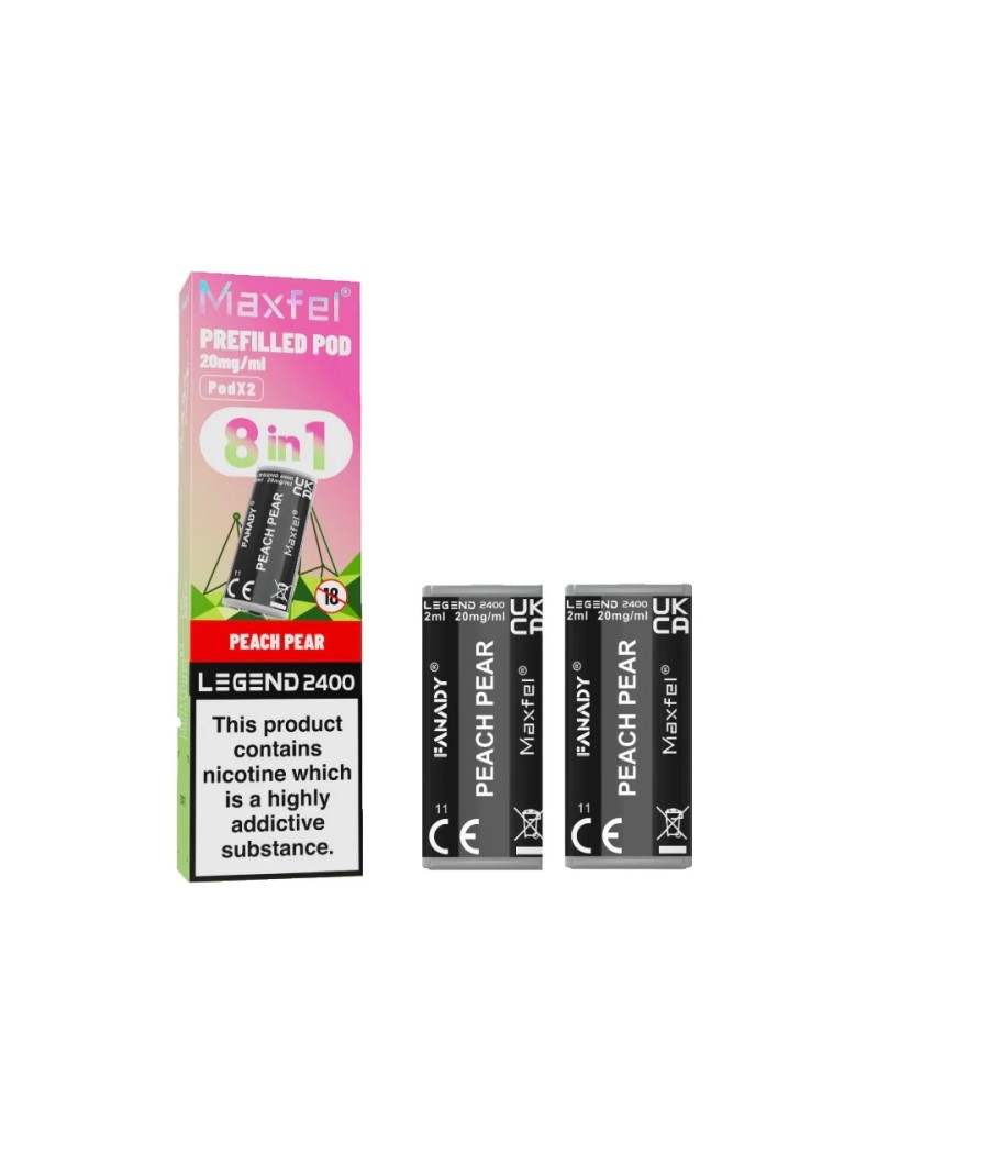 20mg Maxfel Legend Fanady Prefilled Pods 2400 Puffs