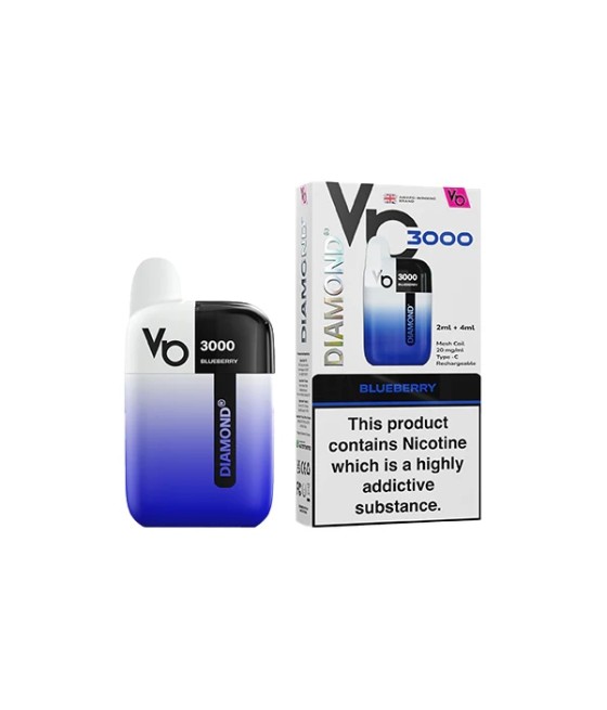 20mg Vapes Bar Diamond 3000 Pod Vape Kit 3000 Puffs