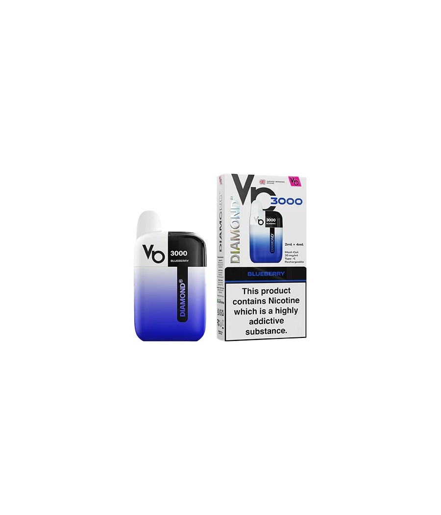 20mg Vapes Bar Diamond 3000 Pod Vape Kit 3000 Puffs