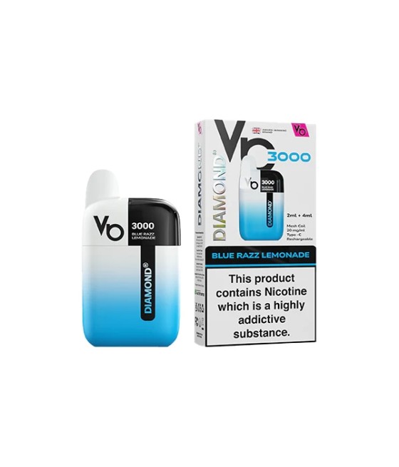 20mg Vapes Bar Diamond 3000 Pod Vape Kit 3000 Puffs