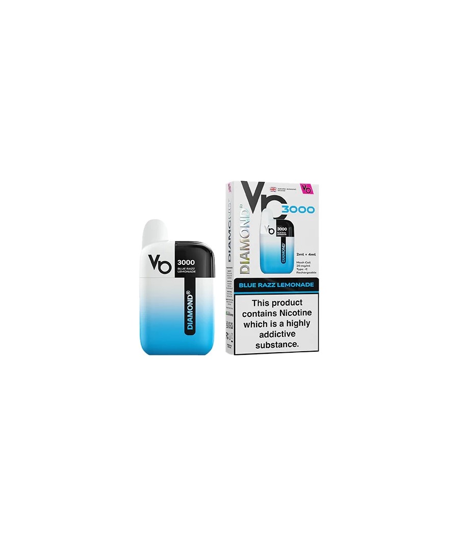 20mg Vapes Bar Diamond 3000 Pod Vape Kit 3000 Puffs