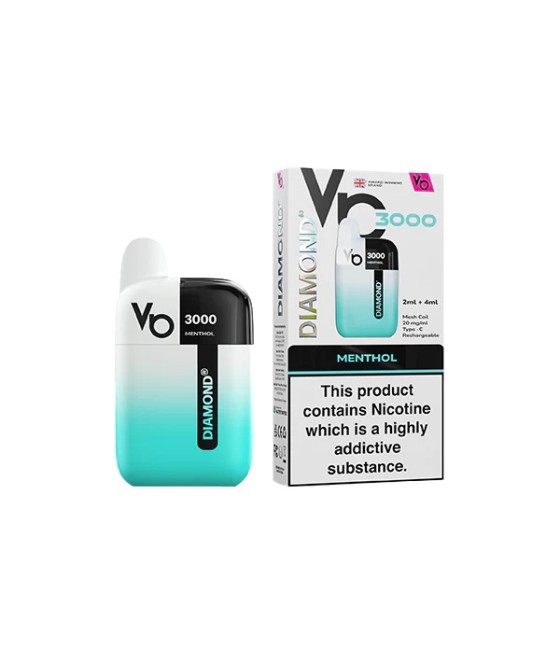 20mg Vapes Bar Diamond 3000 Pod Vape Kit 3000 Puffs