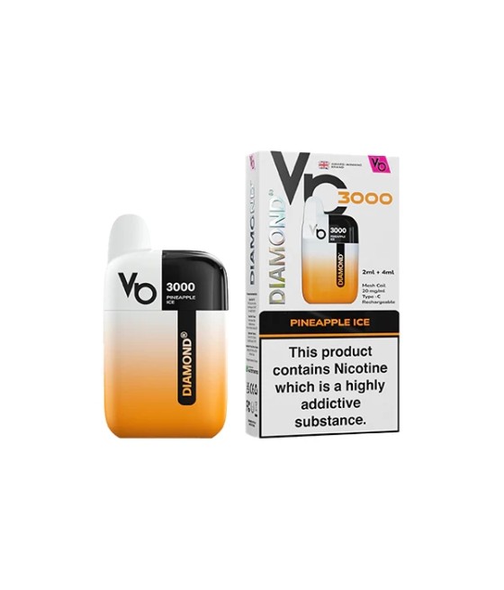 20mg Vapes Bar Diamond 3000 Pod Vape Kit 3000 Puffs