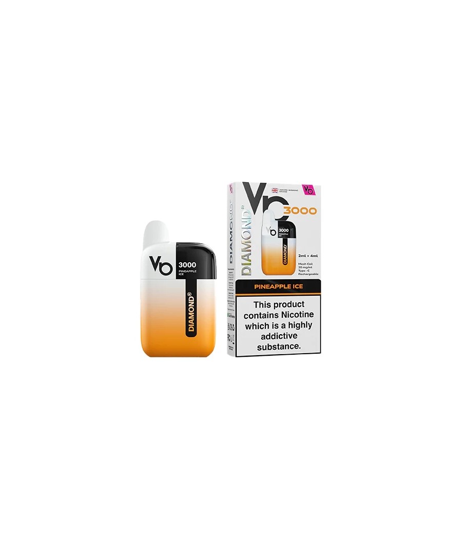 20mg Vapes Bar Diamond 3000 Pod Vape Kit 3000 Puffs