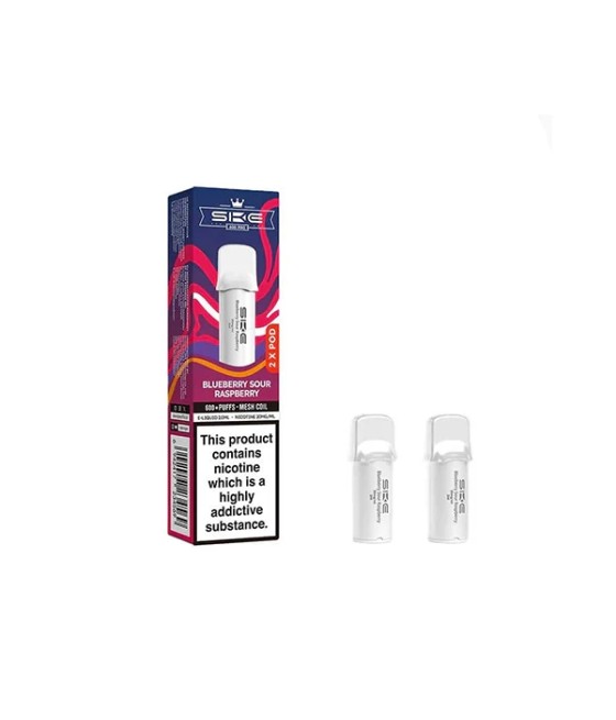 20mg SKE Crystal Pro Replacement Prefilled Pods 2ml 1200 Puffs - 2 Pcs