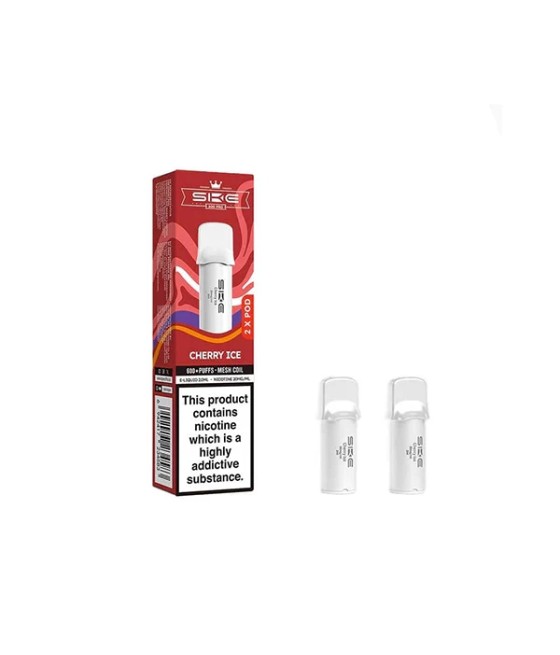 20mg SKE Crystal Pro Replacement Prefilled Pods 2ml 1200 Puffs - 2 Pcs