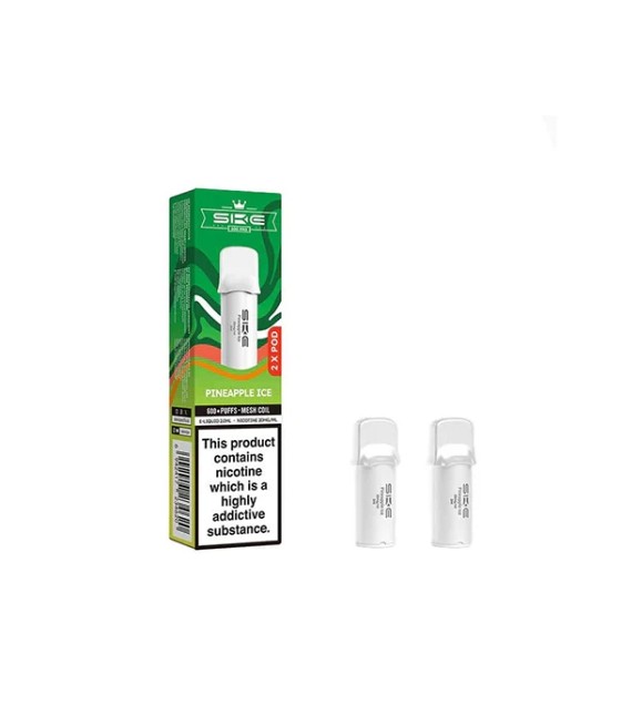 20mg SKE Crystal Pro Replacement Prefilled Pods 2ml 1200 Puffs - 2 Pcs