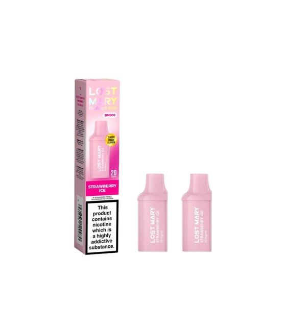 20mg Lost Mary BM600 Prefilled Replacement Pods 1200 Puffs - 2 Pcs