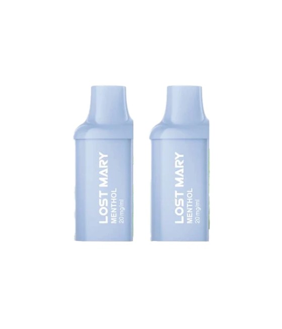 20mg Lost Mary BM600 Prefilled Replacement Pods 1200 Puffs - 2 Pcs