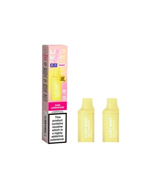 20mg Lost Mary BM600 Prefilled Replacement Pods 1200 Puffs - 2 Pcs