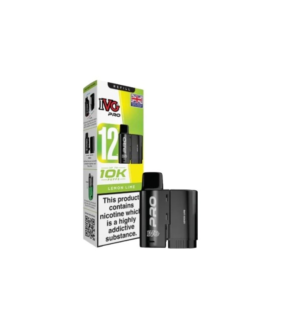 10mg IVG Pro 12 Refill Pods 10000 Puffs