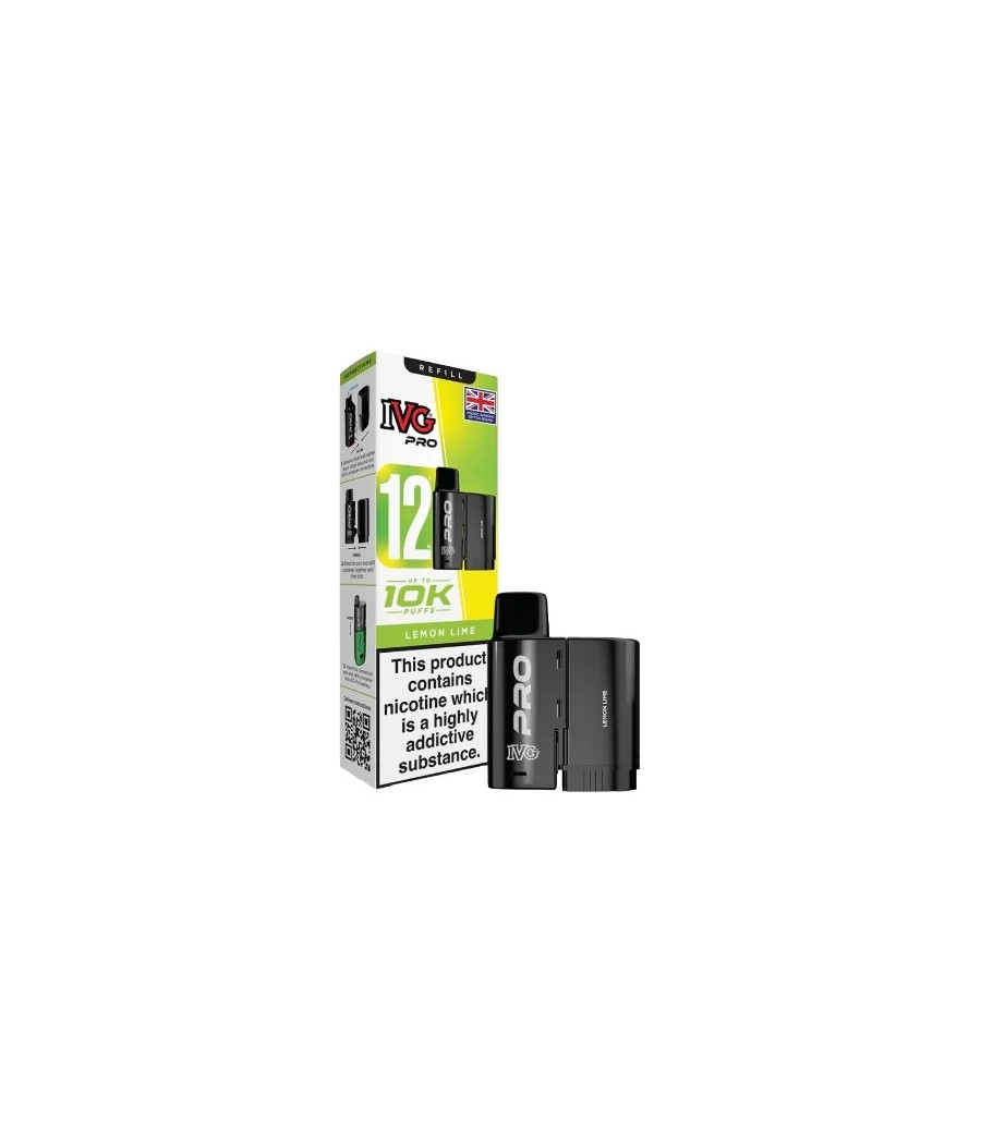 10mg IVG Pro 12 Refill Pods 10000 Puffs