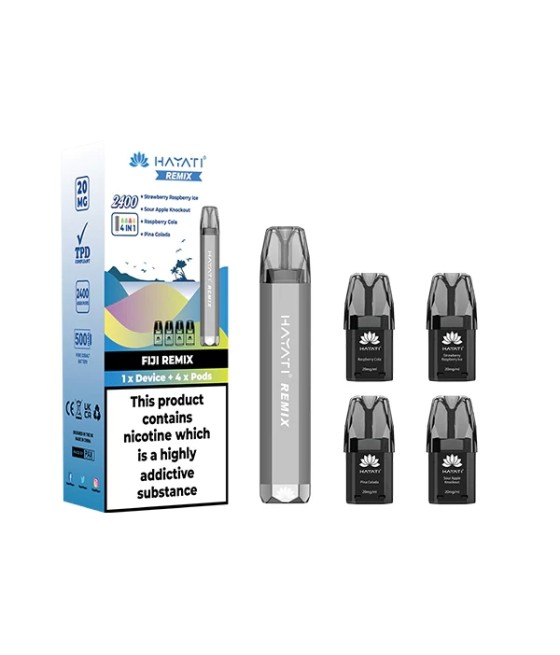 20mg Hayati Remix 4in1 2400 Pod Kit 2400 Puffs