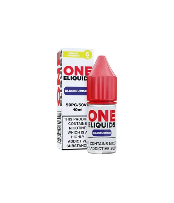 6mg One E-Liquids Flavoured Nicotine E-Liquid 10ml (50VG/50PG)