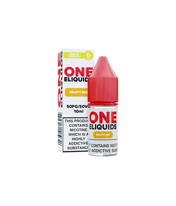 6mg One E-Liquids Flavoured Nicotine E-Liquid 10ml (50VG/50PG)